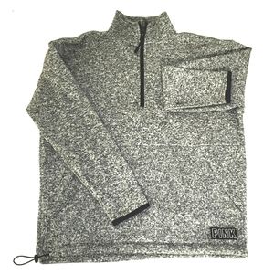 PINK Victoria's Secret fleece quarter zip pullover sweatshirt